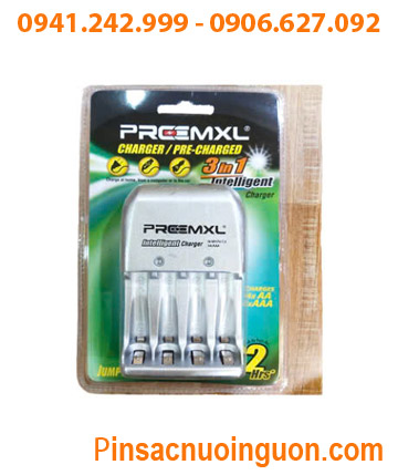 Preermxl FC001 _Máy sạc nhanh 2 giờ Pin Preermxl FC001 (4 khe, sạc được 02 đến 04 pin AA, AAA)