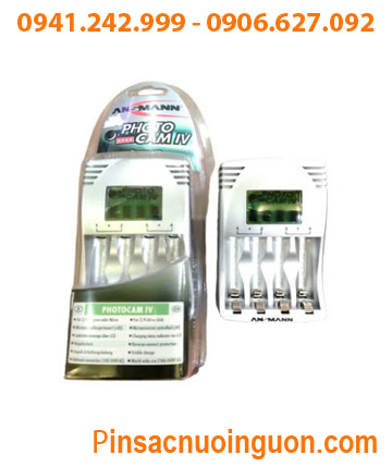 PhotoCam IV; Máy sạc pin AA-AAA Ansman PhotoCam IV _có màn hình LCD_Sạc 2-4 pin AA-AAA