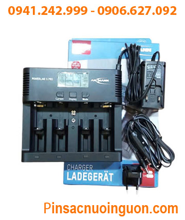 Powerline 5Pro; Máy sạc Ansman Powerline 5Pro _ Sạc pin AA-AAA-C-D-9v _Có màn hình LCD _Đo dung lượng pin