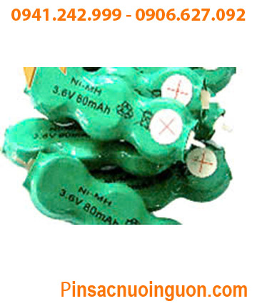 Pin sạc 3.6v-80mAh(3/V80H); Pin sạc NiMh 3.6v-80mAh(3/V80H); Pin 3.6v-80mAh(3/V80H)