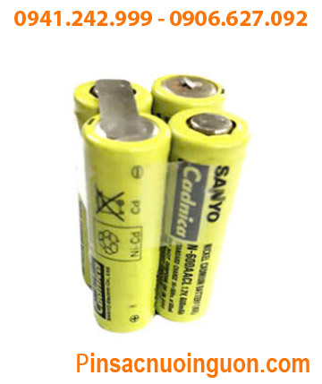 Pin sạc 4.8V 700mAh NiMh-NiCd, Pin sạc NiCd-NiMh AA700mAh-4.8V chính hãng