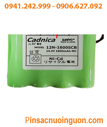 Sanyo CADNICA 12N-1600SCB, Pin nuôi nguồn Sanyo CADNICA 12N-1600SCB (14.4V-1600mAh) /Xuất xứ NHẬT