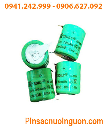 Pin TIMER 3.6v-80mAh, Pin sạc NiMh 3/V80H, Pin sạc NiMh 3.6v-80mAh 3/V80H (Nickel Metal Hydride) chính hãng