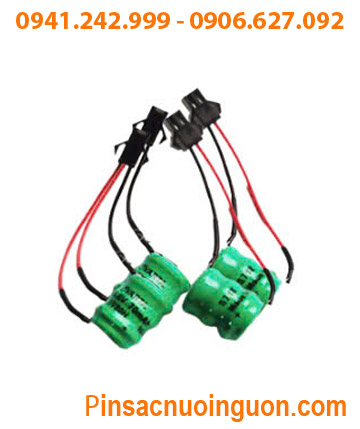 Pin TIMER 3.6v-80mAh, Pin sạc NiMh 3/V80H, Pin sạc NiMh 3.6v-80mAh 3/V80H (Nickel Metal Hydride) chính hãng