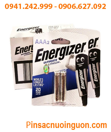 COMBO 01HỘP 6vỉ (12viên) Pin Lithium AAA 1.5v Energizer L92-BP2 (Singapore) _Giá chỉ 689.000đ/HỘP