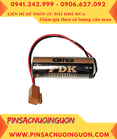 FUJI CR8.LHC (Zắc NÂU); Pin nuôi nguồn TOTO lithium 3v 4/5A 2600mAh chính hãng /Xuất xứ NHẬT