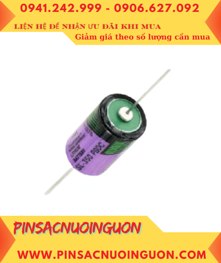 Tadiran SL-550 (trục thép hàn); Pin nuôi nguồn PLC Tadiran SL-550 lithium 3.6v 1/2AA 900mAh _Xuất xứ Israel