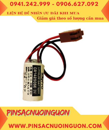 Sanyo CR17335SE (Zắc JEA), Pin nuôi nguồn Sanyo CR17335SE lithium 3v 2/3A 1800mAh, Xuất xứ Nhật