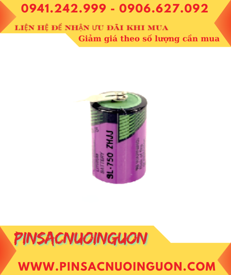 Tadiran SL-750; Pin nuôi nguồn PLC Tadiran SL-750 lithium 3.6v 1/2AA 1100mAh _Xuất xứ Israel