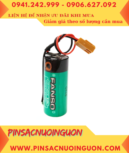 FANSO CR17450E; Pin nuôi nguồn FANSO CR17450E lithium 3.0v 2200mAh (ZẮC NÂU) chính hãng