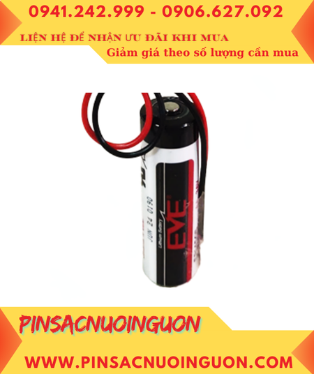 EVE ER14505 (nâu JEA 2.54-2P); Pin nuôi nguồn EVE ER14505 lithium 3.6v AA 2600mAh chính hãng