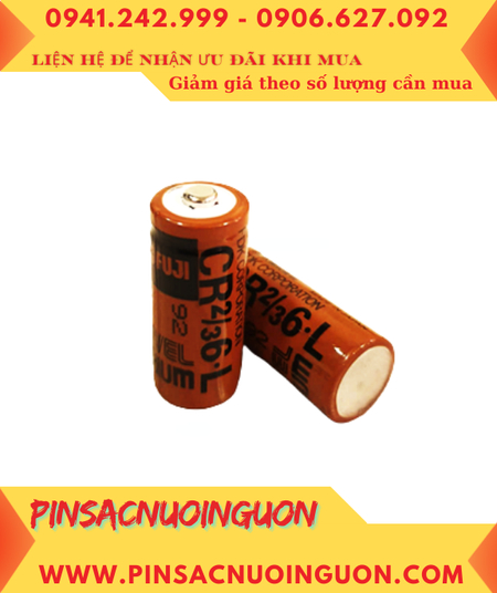 FUJI CR2/3 6.L, Pin nuôi nguồn PLC CR2/3 6.L lithium 3V 1350mAh chính hãng, Xuất xứ NHẬT