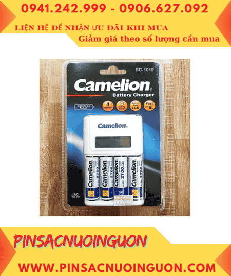 Camelion BC-1012; Bộ sạc pin AA Camelion BC-1012 _kèm 4 pin sạc Camelion NH-AA2700LBP2 (AA2700mAh)