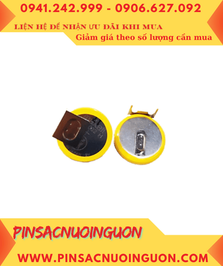 Maxell CR2032H (2 Chân thép-3 chấu hàn), Pin 3v lithium Maxell CR2032H chính hãng /Xuất xứ NHẬT