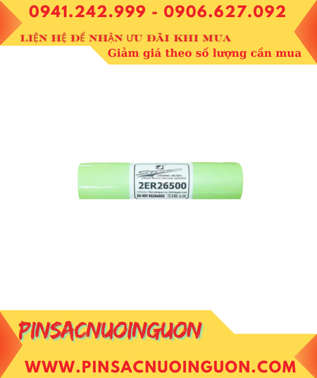 Sunmoon 2ER26500 (2 viên ghép như hình), Pin nuôi nguồn Sunmoon 2ER26500 lithium 3.6v chính hãng