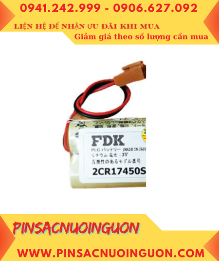 FDK 2CR17450SE (2 viên ghép đôi), Pin nuôi nguồn FDK 2CR17450SE Lithium 3v chính hãng /Xuất xứ NHẬT