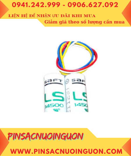 Saft 2LS14500 (2 viên ghép đôi); Pin nuôi nguồn PLC Saft LS14500 lithium 3.6v 5200mAh /Xuất xứ Pháp