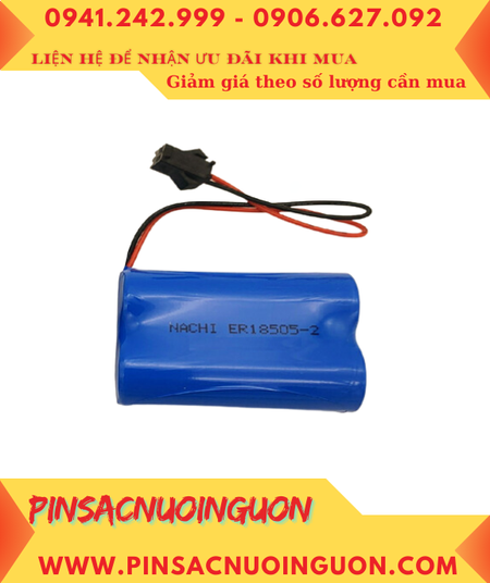 Nachi Robot 2ER18505 (2 viên ghép đôi), Pin nuôi nguồn Nachi Robot 2ER18505 lithium 3.6v