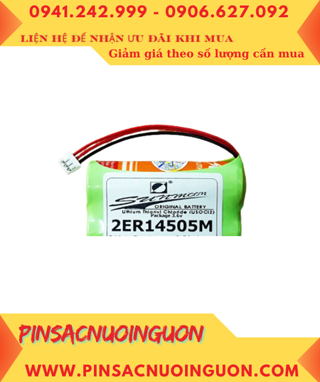 Sunmoon 2ER14505 (02 viên ghép đôi), Pin nuôi nguồn PLC Sunmoon 2ER14505 lithium 3.6v 3600mAh