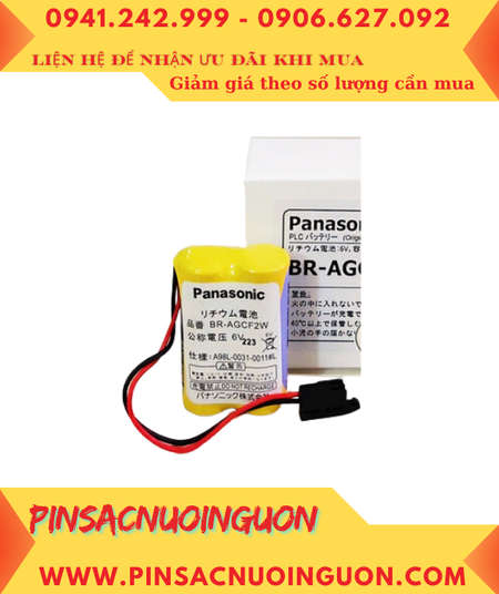 Panasonic BR-AGCF2W (Bộ 2viên); Pin nuôi nguồn BR-AGCF2W lithium 6v 2200mAh, Xuất xứ Nhật