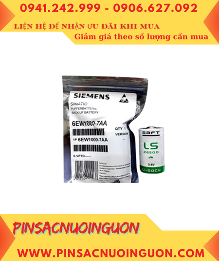 Pin Siemens 6EW1000-7AA; Pin nuôi nguồn PLC Siemens 6EW1000-7AA lithium 3.6v C 7700mAh -Xuất xứ Pháp