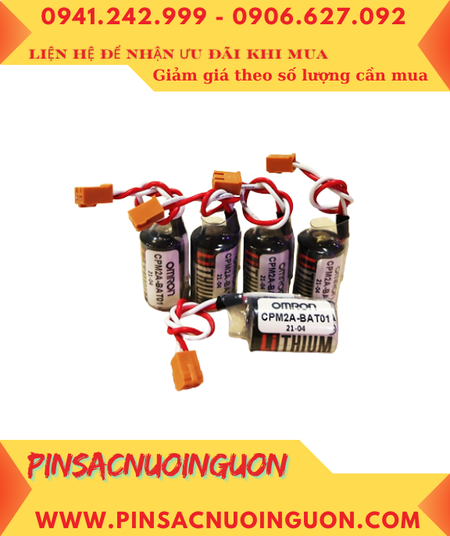 Pin OMRON CQM1H; Pin CQM1H; Pin nuôi nguồn OMRON CQM1H lithium 3.6v 1/2AA 1100mAh _Xuất xứ Nhật