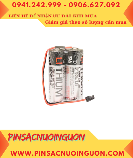 Pin Toshiba 2ER17500; Pin nuôi nguồn Toshiba 2ER17500 lithium 3.6v 5400mAh _Xuất xứ Nhật