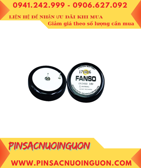 Fanso ER2450H; Pin nuôi nguồn PLC Fanso ER2450H (TL-5186) lithium 3.6v 500mAh chính hãng