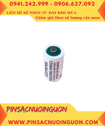 SIEMENS 6ES5980-0MA11, Pin SIEMENS 6ES5980-0MA11 Lithium 3,6V 1/2AA 1200mAh chính hãng _Xuất xứ PHÁP