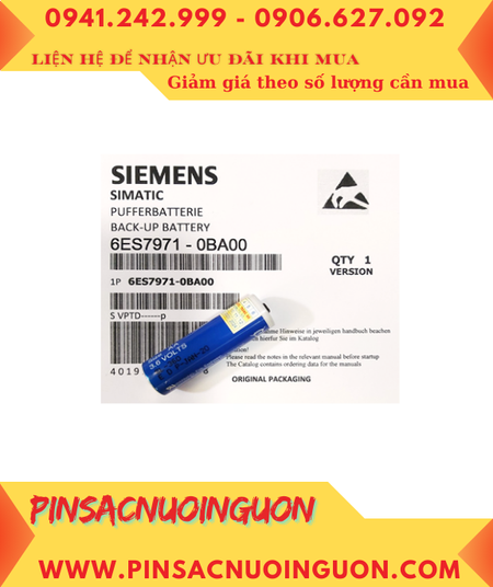 Pin Siemens 6ES7971-0BA00; Pin nuôi nguồn PLC Siemens 6ES7971-0BA00 lithium 3.6v AA 2400mAh _Xuất xứ Đức