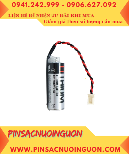 Toshiba ER17500V; Pin nuôi nguồn PLC Toshiba ER17500V lithium 3.6v A 2700mAh _Xuất xứ Nhật