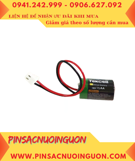 Tekcell SB-AA02; Pin nuôi nguồn PLC Tekcell SB-AA02 lithium 3.6v 1/2AA 1200mAh _Xuất xứ Hàn Quốc