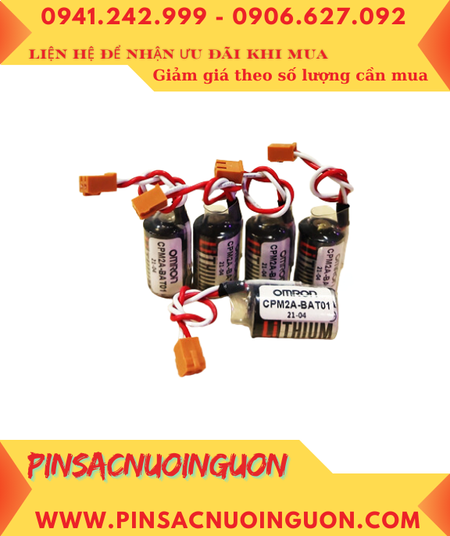 Omron CPM2A-BAT01; Pin nuôi nguồn Omron CPM2A-BAT01 lithium 3.6v 1/2AA 1000mAh /Xuất xứ NHẬT
