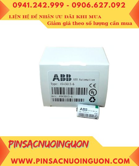 ABB 4943013-6; Pin nuôi nguồn ABB Robots ABB 4943013-6 lithium 3.6v 1200mAh /Xuất xứ PHÁP
