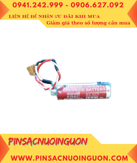 Pin Maxell ER6C _Pin ER6C; Pin nuôi nguồn PLC Maxell ER6C lithium 3.6v AA1800mAh _Xuất xứ Nhật