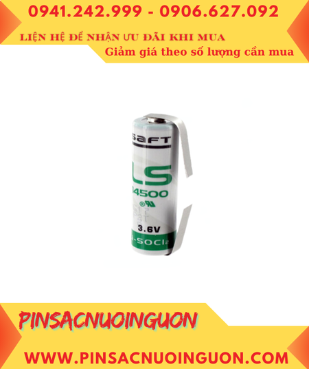 Pin Saft LS14500 _Pin LS14500; Pin nuôi nguồn PLC Saft LS14500 lithium 3.6v AA 2600mAh _Xuất xứ Pháp