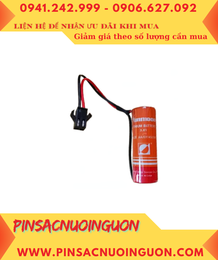 Sunmoon ER14505M; Pin nuôi nguồn Sunmoon ER14505M LI/SOCl₂ SPIRAL 3.6v AA 1800mAh chính hãng