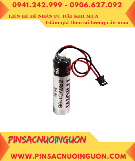 Pin ER6VC119B; Pin nuôi nguồn Mitsubishi ER6VC119B lithium 3.6v AA 2000mAh _Xuất xứ Nhật