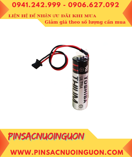 Toshiba ER6V (Zắc DF1.35)), Pin nuôi nguồn Toshiba ER6V lithium 3.6V AA2000mAh, Xuất xứ NHẬT