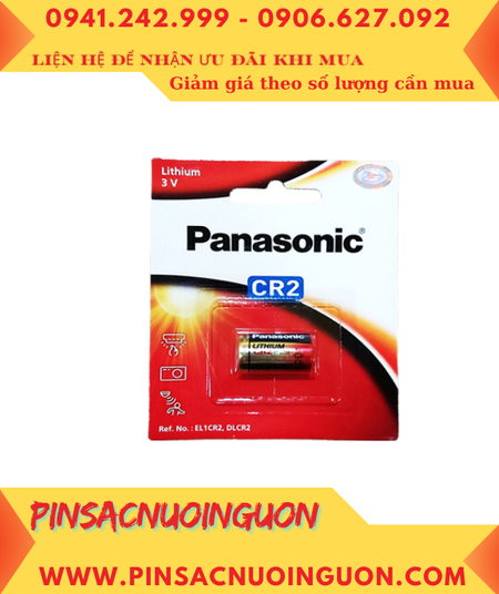 Panasonic CR2W; Pin 3v lithium Panasonic CR2 CR15H270 chính hãng (Loại vỉ 1viên)