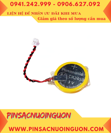 Pin CR2450 _Pin Panasonic CR2450 lithium 3v (ZẮC CẮM NHƯ HÌNH) _Made in Indonesia