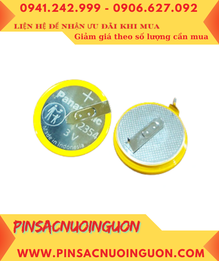 Panasonic CR2354; Pin 3V lithium Panasonic CR2354 (02 chân thép) chính hãng /Xuất xứ Indonesia