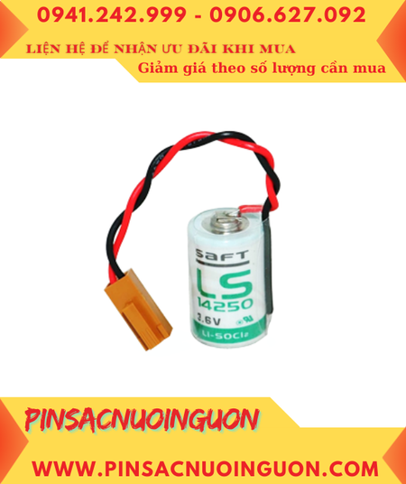 Pin Saft LS14250 _Pin LS14250; Pin nuôi nguồn PLC Saft LS14250 lithium 3.6v 1/2AA 1200mAh _Xuất xứ Pháp