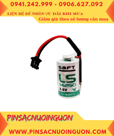 Saft LS14250; Pin nuôi nguồn PLC Saft LS14250 3.6v 1/2AA 1200mAh chính hãng _Made in France