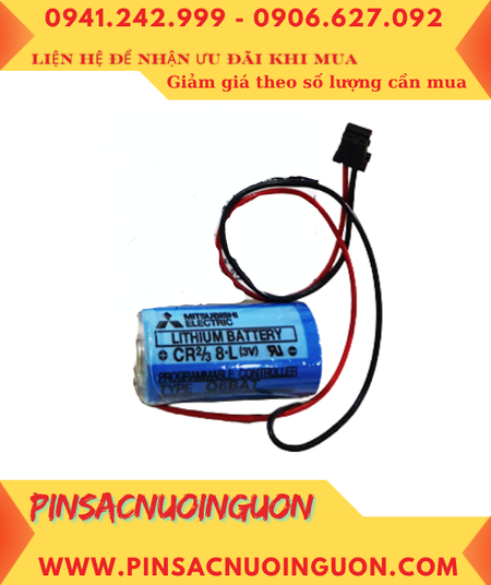Mitsubishi Q6BAT CR2/38.L; Pin nuôi nguồn Mitsubishi Q6BAT CR2/38.L chính hãng, Xuất xứ NHẬT