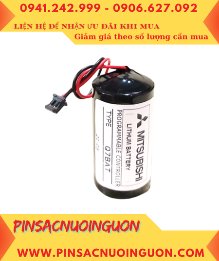 Pin Q7BAT _Pin Mitsubishi Q7BAT; Pin nuôi nguồn Mitsubishi Q7BAT lithium 3v 5000mAh _Xuất xứ Nhật