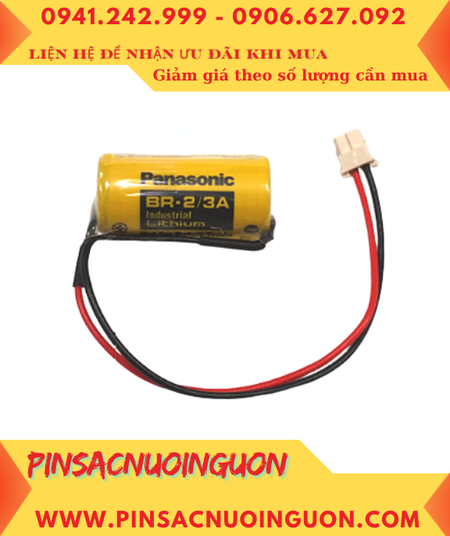 Panasonic BR-2/3A; Pin nuôi nguồn Panasonic BR-2/3A lithium 3v 2/3A 1200mAh chính hãng /Xuất xứ Nhật