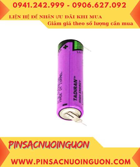 Tadiran TL-5903 (chân thép 2 chấu hàn), Pin nuôi nguồn Tadiran TL-5903 lithium 3.6v AA 2400mAh _Made in Israel