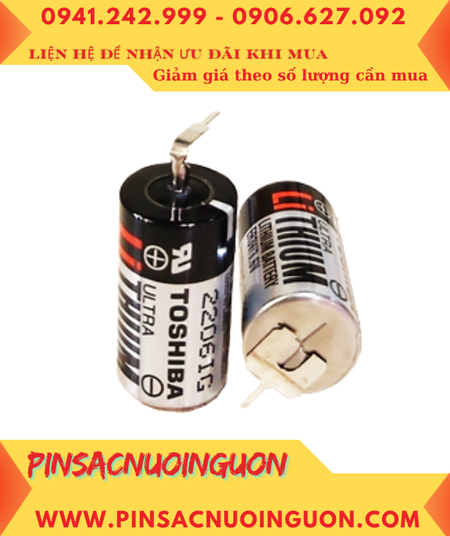 Toshiba ER17330V; Pin nuôi nguồn PLC Toshiba ER17330V lithium 3.6v 1700mAh chính hãng, Xuất xứ Nhật