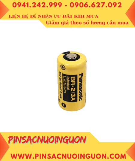 Panasonic BR-2/3A; Pin nuôi nguồn Panasonic BR-2/3A lithium 3v 2/3A 1200mAh, Xuất xứ Nhật